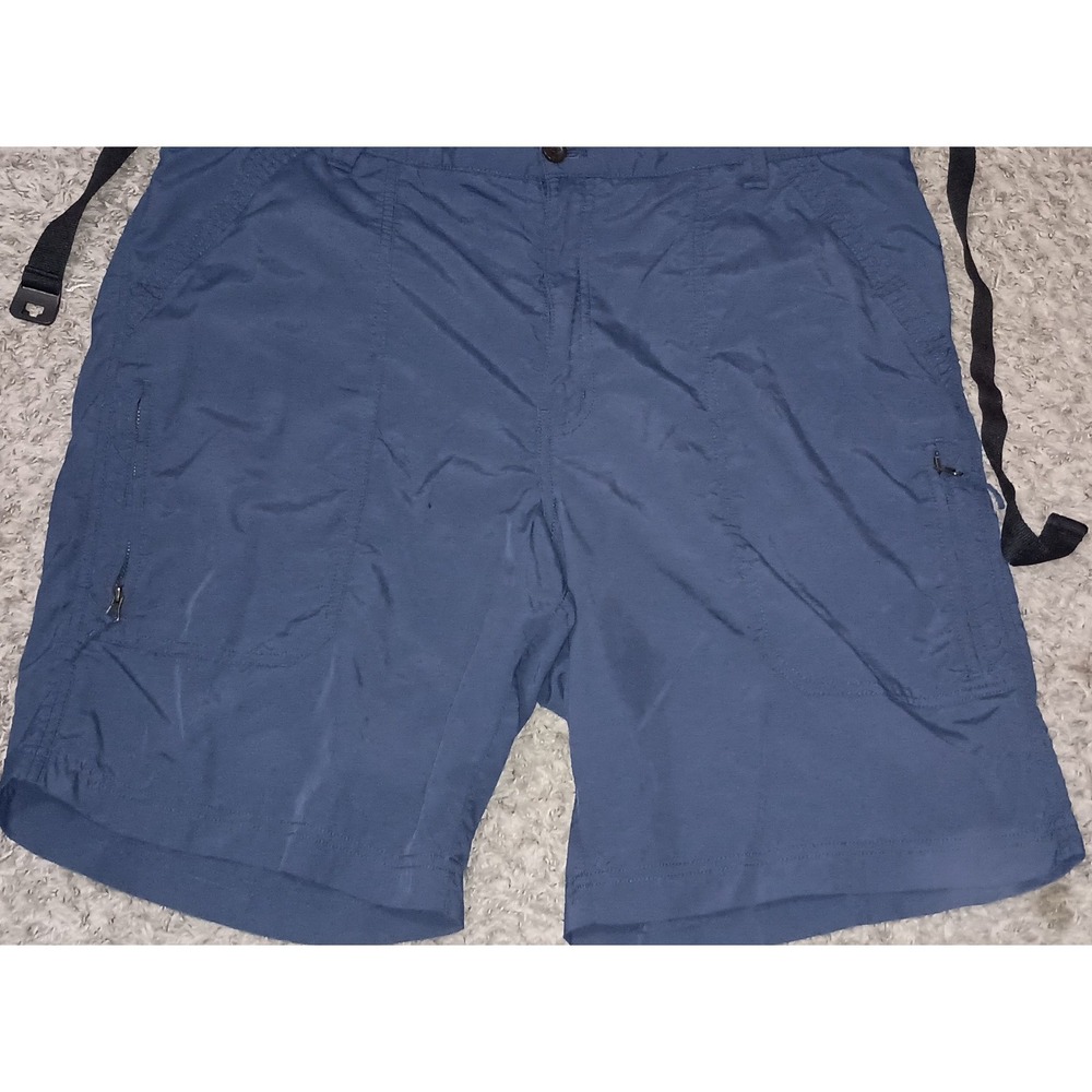 Men's Chaps Shorts Size 40 Color Blue Zipper Pockets‎ Nylon Pockets Summer...
